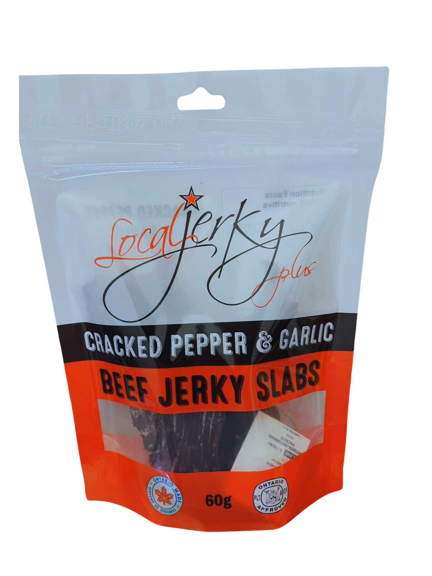 Beef Jerky Cracked Pepper & Garlic